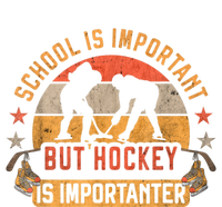 School Is Important But Hockey Is Importanter Ice Hockey T-Shirt