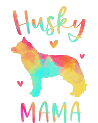 Husky Mama Colorful Siberian Husky Gifts Dog Mom Womens Cotton Relaxed Long Sleeve T-Shirt