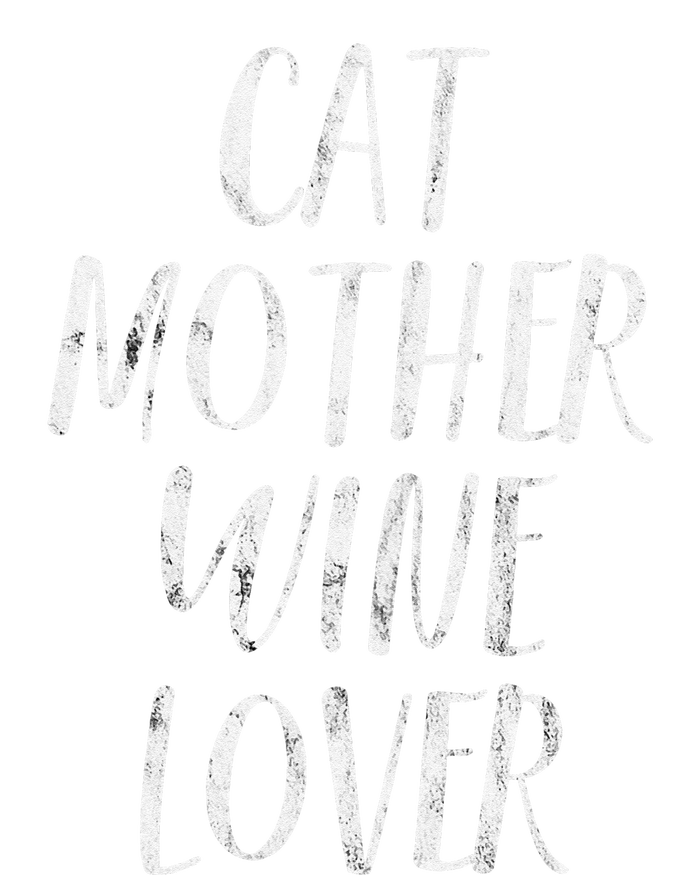 Womens Cat Mother Wine Lover Funny Pet Cat & Wine Gift T-Shirt