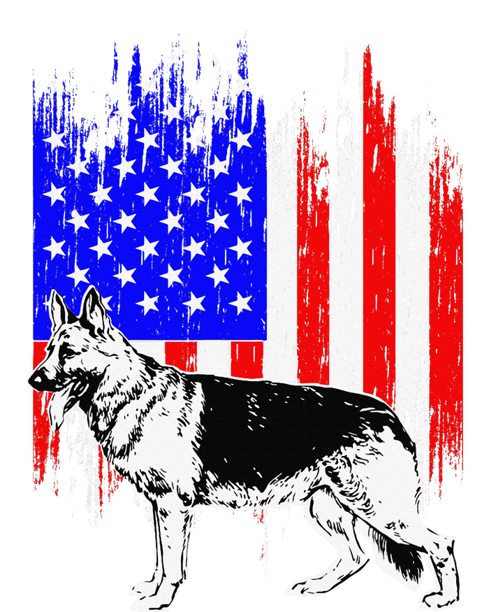 Patriotic German Shepherd American Flag Dog Lover Gift Kids Hoodie