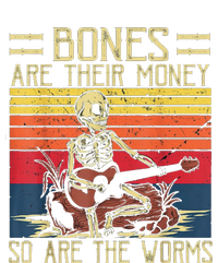 Funny Skeleton Playing Guitar Retro Bones Are Their Money Legacy Cool Fit Booney Bucket Hat