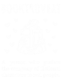 Booktrovert Definition Book Introvert Bookworm Librarian Gift Premium T-Shirt