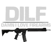 dilf damn i love firearms Full Zip Hoodie