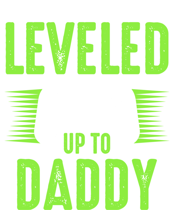 Funny New Dad Gift Video Game Leveled Up To Daddy Gift Kids T-Shirt