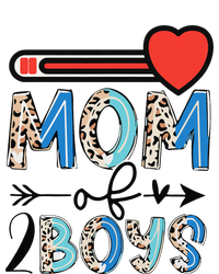 Funny Mothers Day Mom of 2Boys Leopard Wo T-Shirt