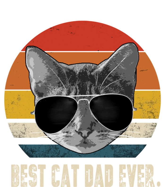 Best Cat Dad Ever Gift Vintage Retro Cat Daddy Cat Father Gift T-Shirt