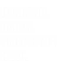 Husband Daddy Protector Hero Funny Fathers Day Funny Gift T-Shirt