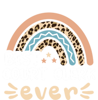 Best Court Clerk Ever Leopard Rainbow Mom Gift T-Shirt