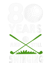 80 Years And Still Swinging 80th Birthday Golfing Apparel Sustainable Bucket Hat