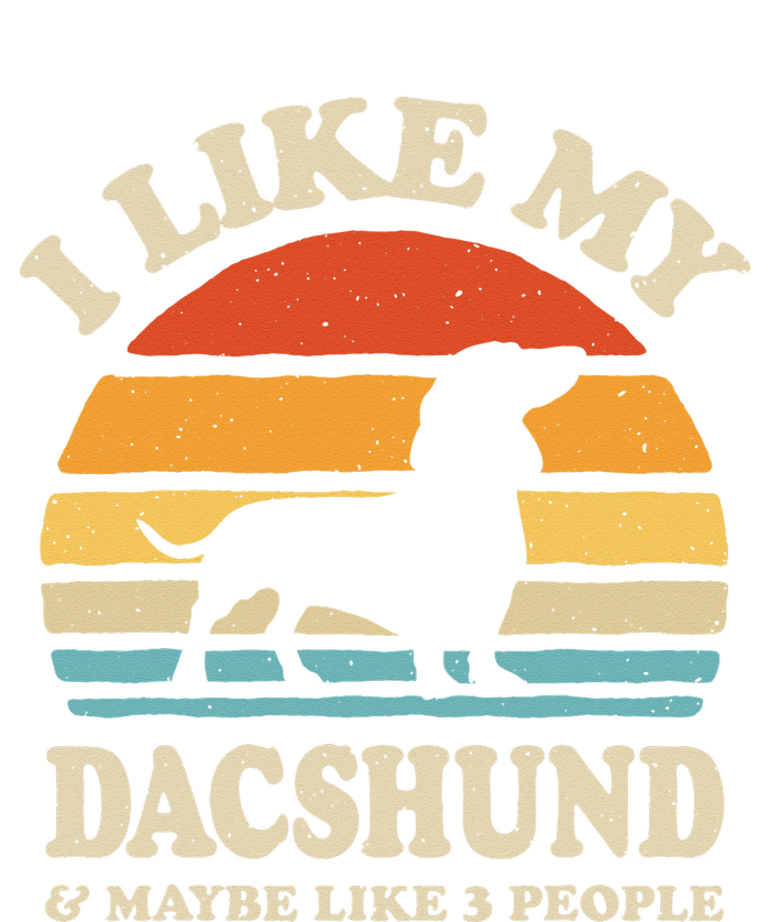 I Like My Dachshund And Maybe Like 3 People Dog Lover Retro Ladies Essential Flowy Tank