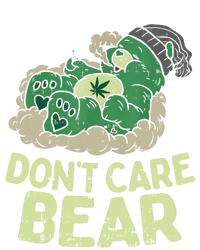 Dont Care Bear Smoking Weed Cannabis Marijuana 4 20 Stoner Gift 2 Grommeted Golf Towel