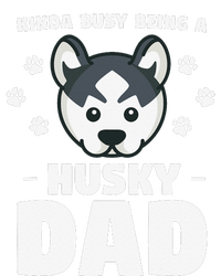 Kinda Busy Being A Husky Dad Siberian Huskies Valucap Bio-Washed Visor