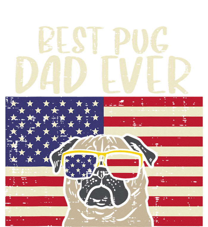 Best Pug Dad Ever US Flag Vintage Patriotic Pet Dog Gift Tank Top