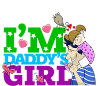 Im Daddys Cool Gift I Love You Dad Daddy Daughter Gift Stripe Pom Pom Beanie