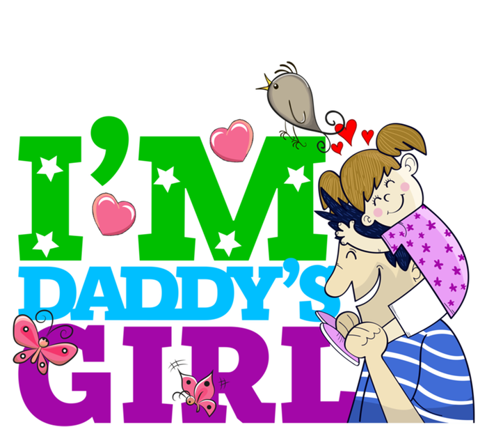 Im Daddys Cool Gift I Love You Dad Daddy Daughter Gift Stripe Pom Pom Beanie