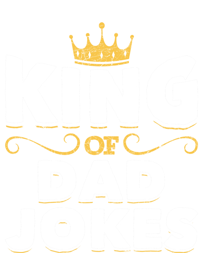 King Of Dad Jokes Crown Rad Jokes Puns Funny Dad Jokes Gift Kids T-Shirt