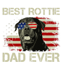 Best Rottie Dad Ever Rottweiler American Flag Gift Softstyle Adult Sport Polo