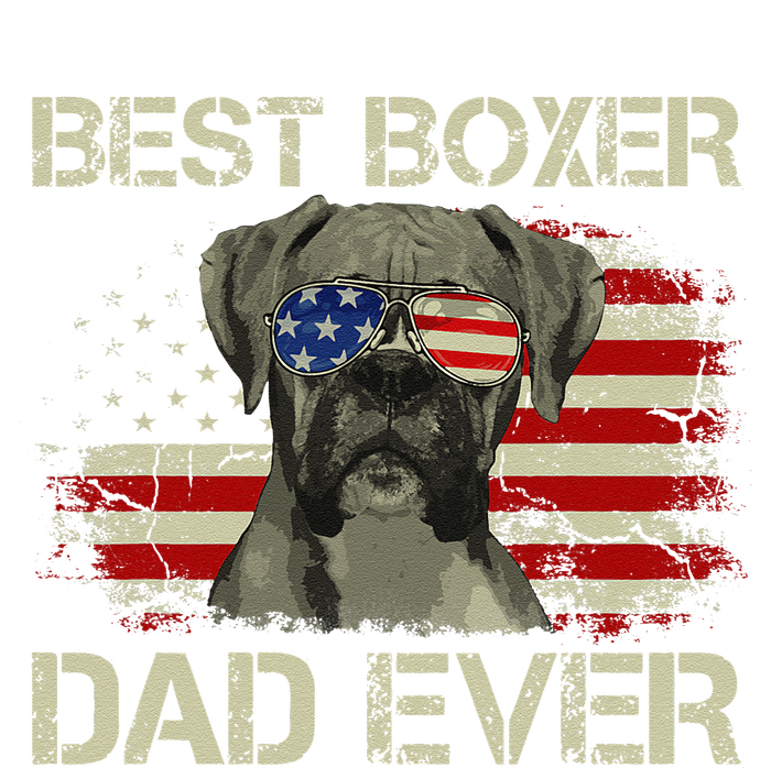 Best Boxer Dad Ever Dog Lover American Flag Gift T-Shirt