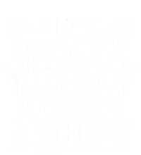 Lets Rock Its My Twins Birthdaytwin Dad And Twin Mom Funny Gift Pom Pom 12in Knit Beanie