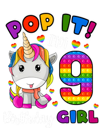 9 Year Old Gift 9th Birthday Girl Unicorn Pop It Fidget Tall Hoodie