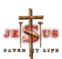 Jesus Cross Christ Saved My Life Quote Saying Christian PosiCharge RacerMesh Polo