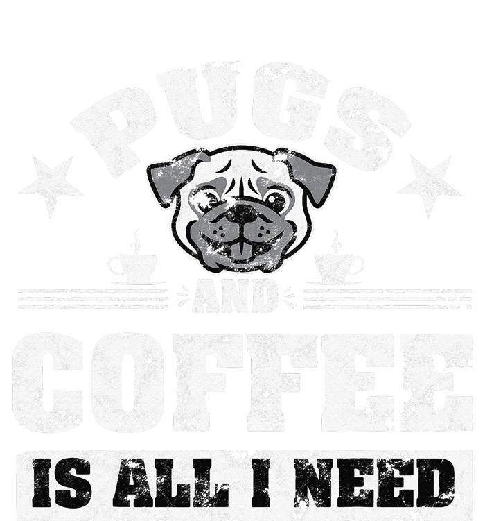 Pugs and Coffee is all i need Funny Pug Coffee Womens CVC Long Sleeve Shirt