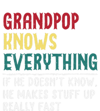 Grandpop Know Everything Fathers Day For Funny Grandpop Tall Long Sleeve T-Shirt