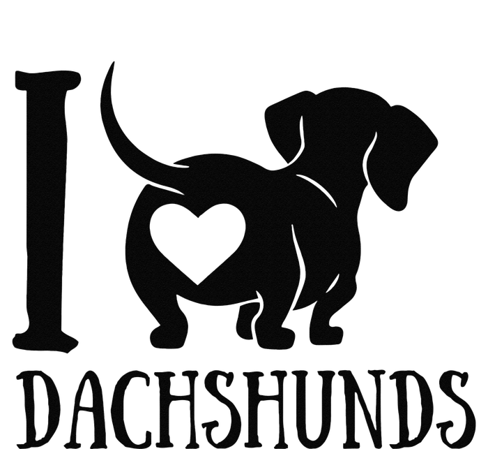 Dachshund Dad Mom Owner Lover Dog Paws Weiner I Love Dachs Women’s Perfect Tri Rocker Tank