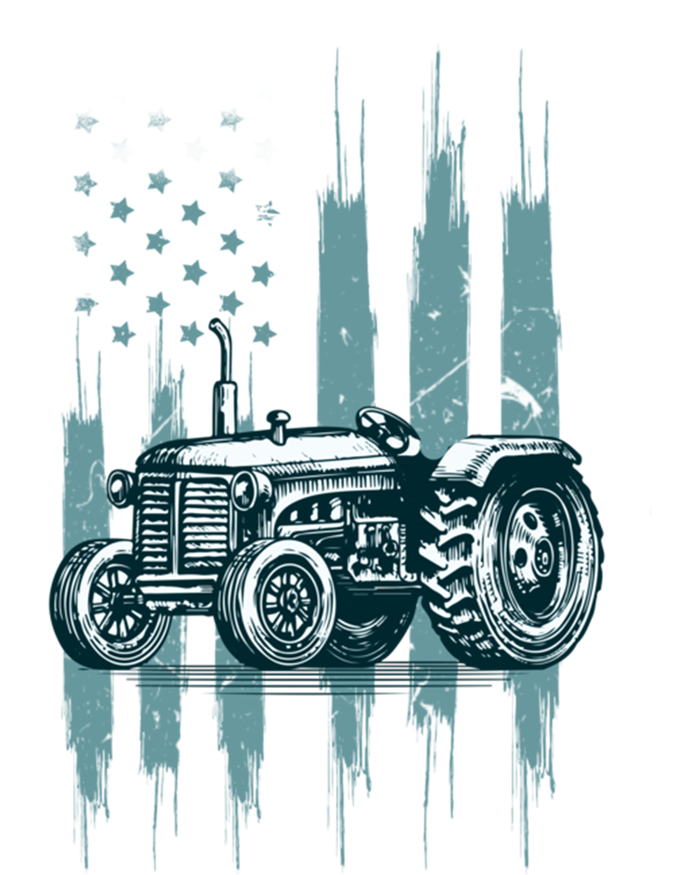 Farmer Rancher Truck Drive Driver Us Flag American Tractor Gift Tie Dye Hoodie