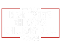 Mean Tweets Cheap Gas Drill Baby Drill 2024 Trump Sustainable Knit Beanie