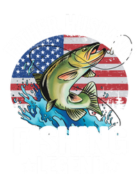 Father Husband Fishing Legend American Flag Dad Fishing Great Gift T-Shirt