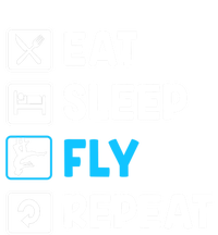 Funny Aerial Yoga Eat Sleep Fly Repeat Gift Long Sleeve Shirt