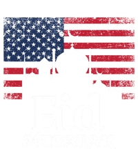 Eid Mubarak American Flag Eid Al Fitr Islamic Holiday Gift T-Shirt