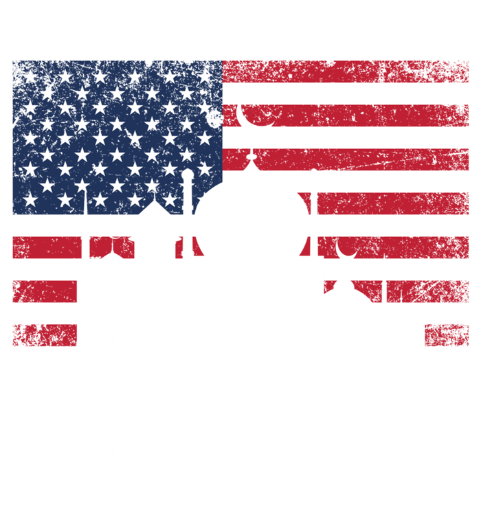 Eid Mubarak American Flag Eid Al Fitr Islamic Holiday Gift T-Shirt