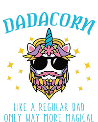 Dadacorn Fathers Day Funny Daddy Beard Graphic Dad Unicorn T-Shirt