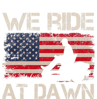 Fathers Day We Ride At Dawn Lawnmower USA Flag Mowing Hoodie