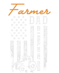 Farmer Dad Like A Normal Dad Only Cooler USA Flag Farming T-Shirt