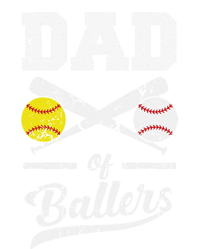 Dad Of Ballers Dad Of Baseball And Softball Player For Dad Yupoong Adult 5-Panel Trucker Hat