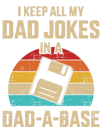 Funny Dad Jokes In Dadabase Vintage For Fathers Day Tall Long Sleeve T-Shirt