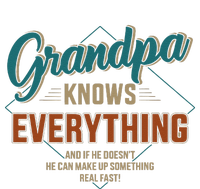 Funny Grandpa Knows Everything For Fathers Day Yupoong Adult 5-Panel Trucker Hat