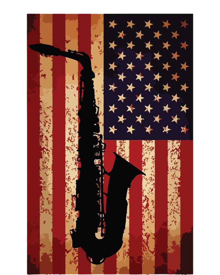 Vintage American Flag Saxophone Funny Sax Music Player Gifts Pajama Set