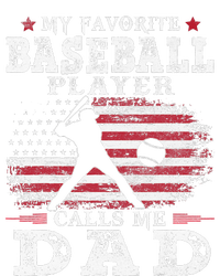 Favorite Baseball Player Calls Me Dad USA Flag Fathers Day Ladies PosiCharge Competitor Racerback Tank