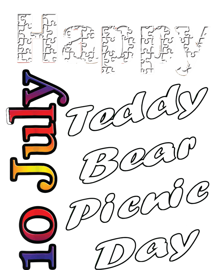 July 10th Teddy Bear Picnic Day Fun Gift Idea T-Shirt