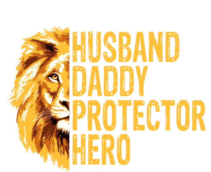 Lion Dad Funny Husband Daddy Protector Hero Fathers Day Funny Gift Tank Top