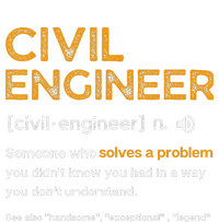 Civil Engineer Funny Definition Engineering Performance Fleece Hoodie