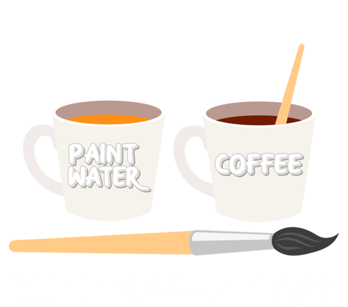 The Struggle Is Real Brush Coffee Funny Art Artist Painter Cool Gift Women's Racerback Tank