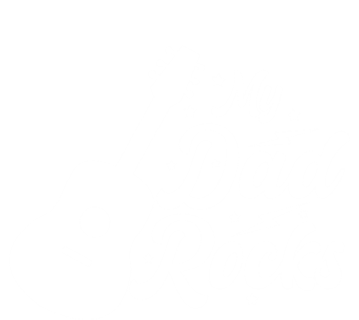 Vintage My Dad Rocks Guitar Daddy Gift Funny Fathers Day Meaningful Gift T-Shirt