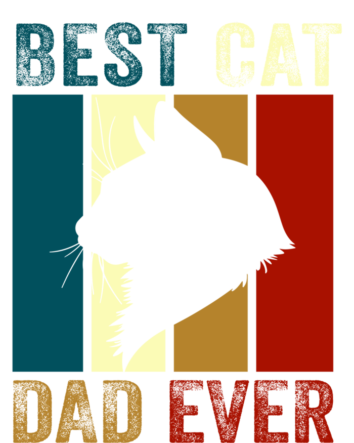 Vintage Tees Best Cat Dad Ever Gift Tie-Dye T-Shirt