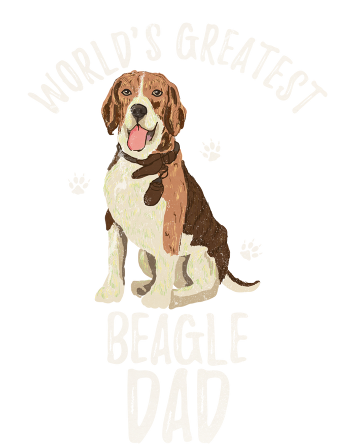 Vintage Worlds Greatest Beagle Dad Funny Dog Dad Pet Lover Meaningful Gift T-Shirt