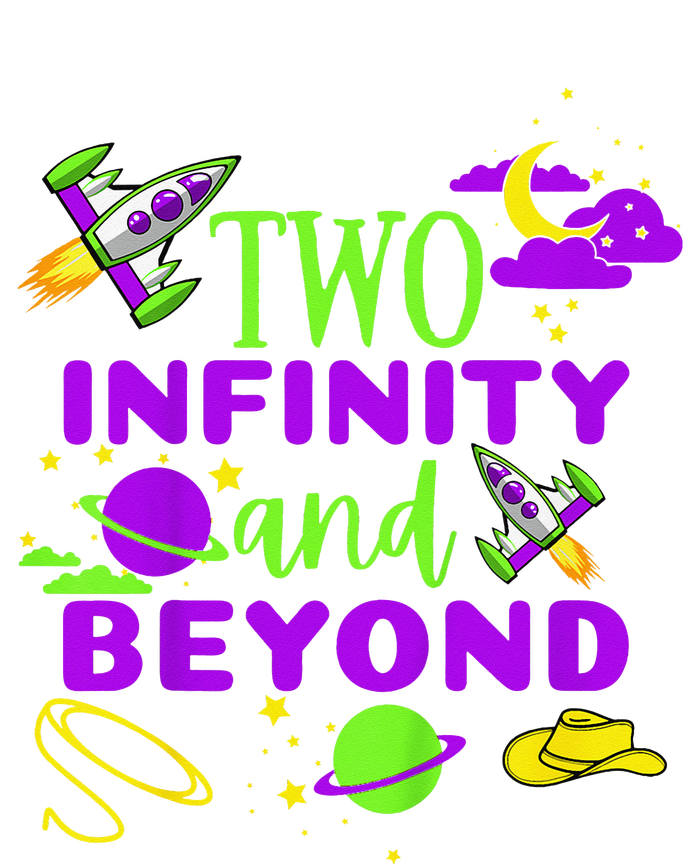 2 Year Old Two Infinity And Beyond 2nd Birthday Kids Tie-Dye T-Shirt